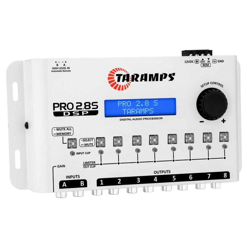 Processador de áudio Taramps Pro 2.8S White DSP Crossover 8-Ch